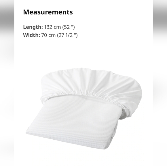 Crib Mattress protectors Includes 2 white, 70x132 cm (27 1/2x52") - Picture 1 of 13